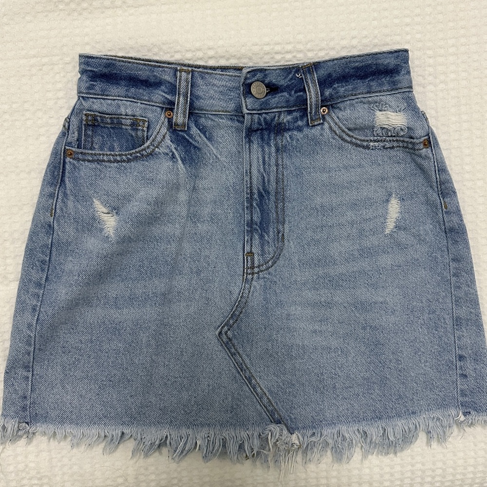 PACSUN denim skirt (light washed)
